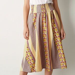 Cottagecore Smocked Waist Skirt size Medium EUC